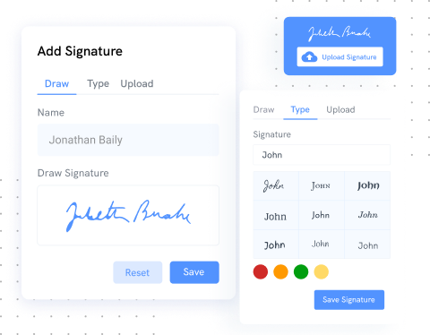 add contacts for signing