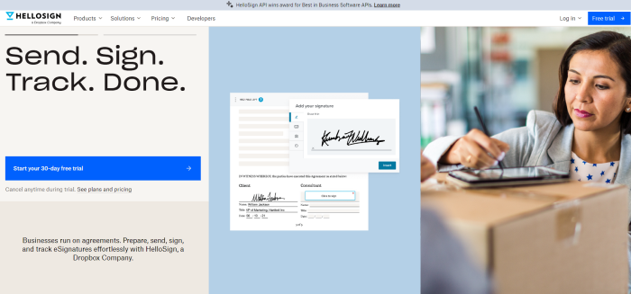 Free Electronic Signature- HelloSign