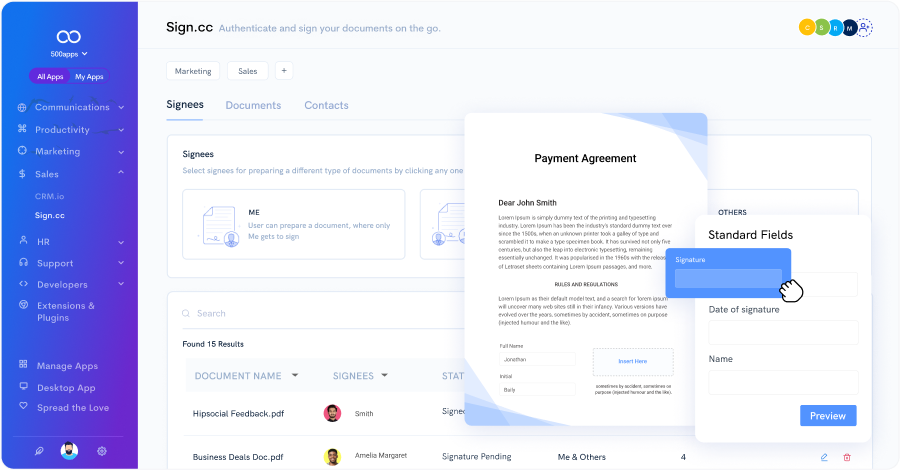 contact management leave note
